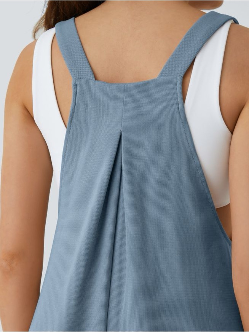 Casual Slate Blue Relaxed Jumpsuit Size Large - Picture 5 of 11